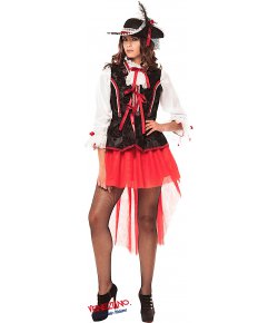 Costume di carnevale PIRATESSA PRESTIGE